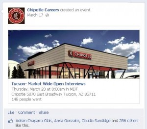 Chipotle Careers on Facebook