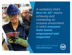 U. S. Steel Issues 2023 Diversity, Equity and Inclusion Report