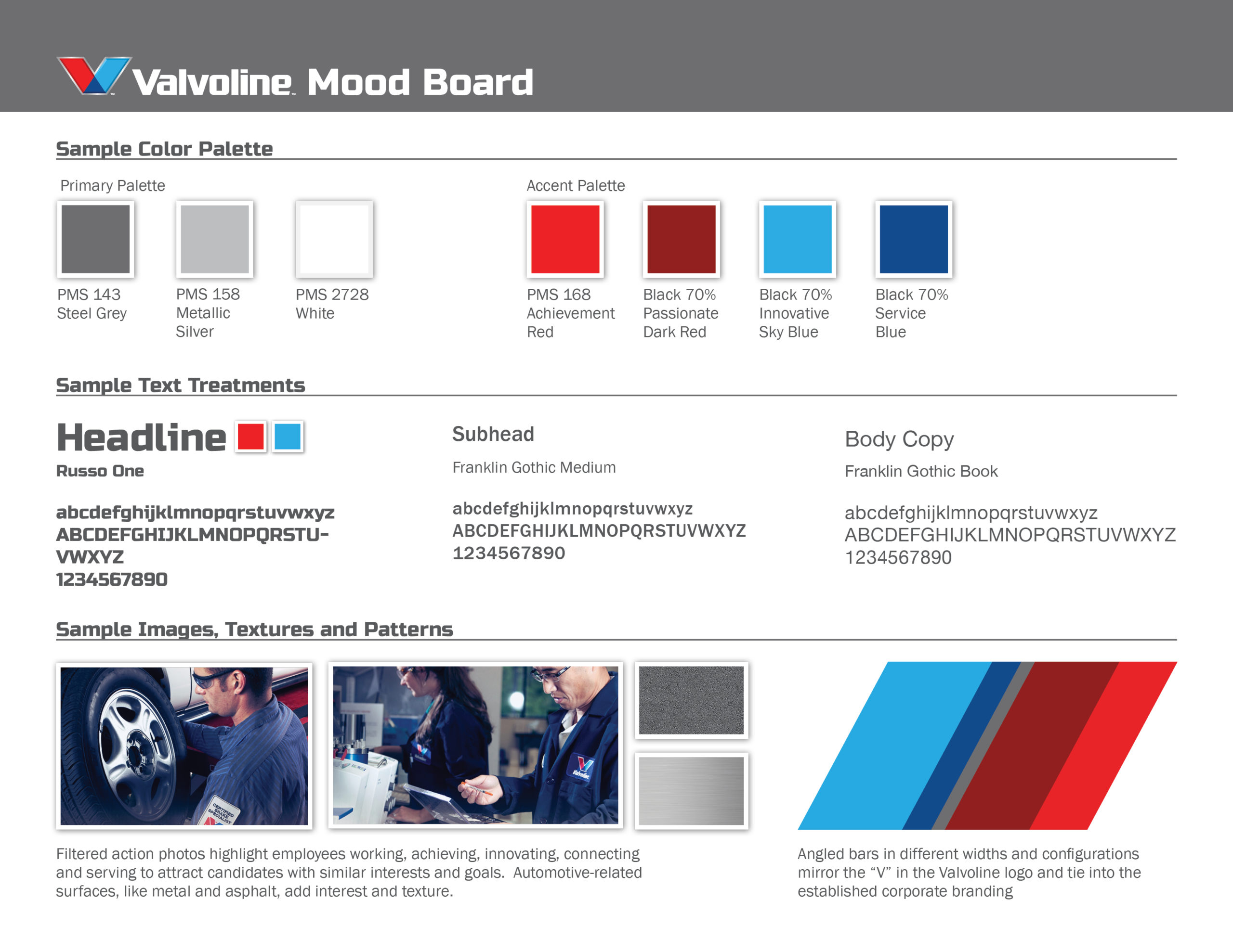 Valvoline Moodboard